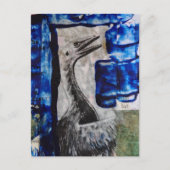 Dino Vogel Mixed Media Collage Briefkaart (Voorkant)