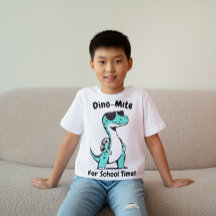 Dino voor schooltijd Kinder T-shirt