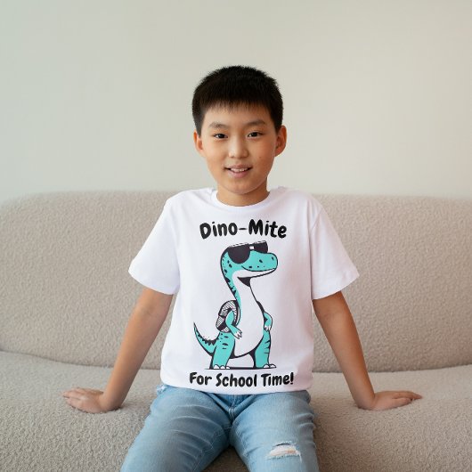Dino voor schooltijd Kinder T-shirt
