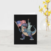 Dino Vrijheidsbeeld 4 juli Funny Boys Amer Kaart (Gele Bloem)