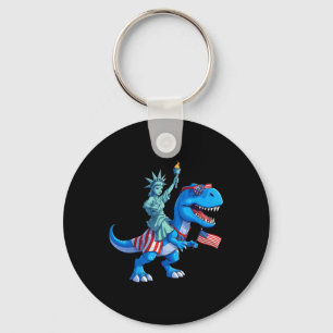 Dino Vrijheidsbeeld 4 juli Trex American F Sleutelhanger
