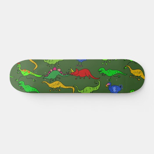Dino Wallpaper Persoonlijk Skateboard (Horizontaal)