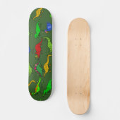 Dino Wallpaper Persoonlijk Skateboard (Voorkant)