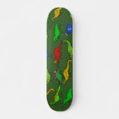 Dino Wallpaper Persoonlijk Skateboard (Voorkant)
