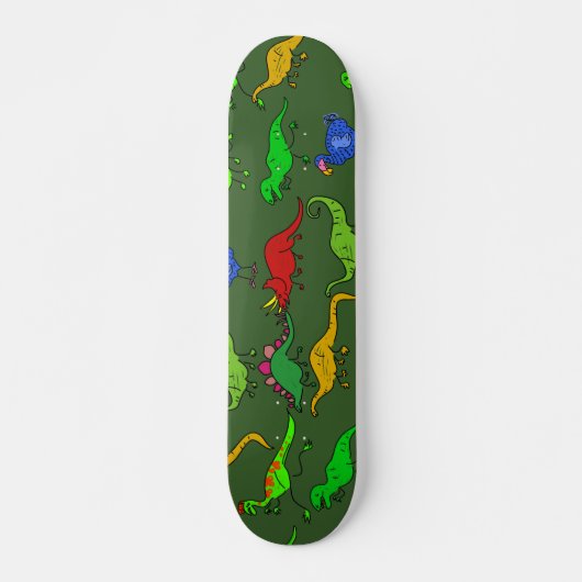 Dino Wallpaper Persoonlijk Skateboard (Voorkant)