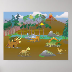 Dino-wereld! Poster