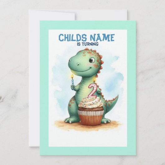 Dino wordt 2 jaar kaart (Voorkant)