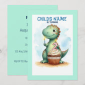 Dino wordt 2 jaar kaart (Voorkant / Achterkant)