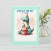Dino wordt 4 jaar kaart (Staand voorkant)