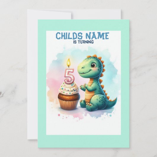Dino wordt 5 jaar kaart (Voorkant)