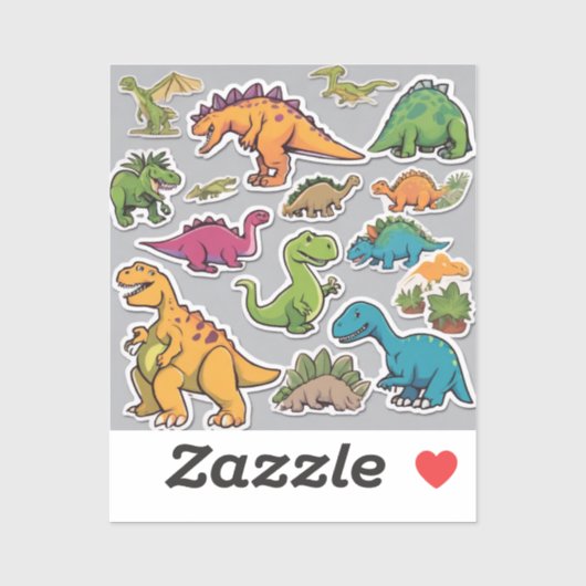 Dino World Plezier Stickerboek Sticker (Vel)