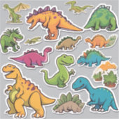 Dino World Plezier Stickerboek Sticker (Voorkant)