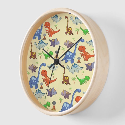 Dino World Wall Clock (Hoek)