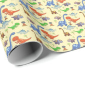 Dino World Wrapping Paper Cadeaupapier (Rol Hoek)