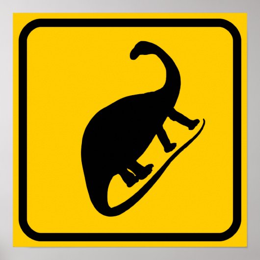 Dino Xing Sign Poster (Voorkant)