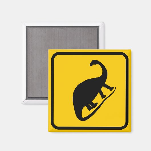 Dino Xing-tekenmagneet Magneet (Voorkant / Achterkant)