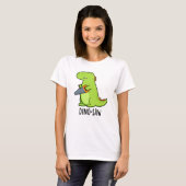 Dino-zaag Funny Dinosaur Tool Pun T-shirt (Voorkant volledig)