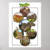 Dino Zoo: Dinosaur Collage #2 Poster (Voorkant)
