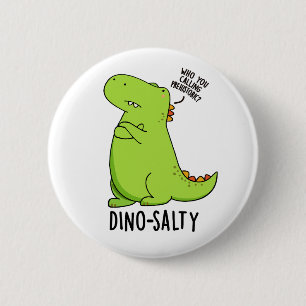 Dino-zoutige Grappige Dinosaur Pun Ronde Button 5,7 Cm