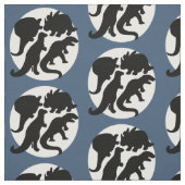 dinoblauw stof (Swatch)