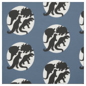 dinoblauw stof (Swatch)