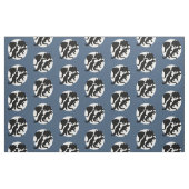 dinoblauw stof (Fat Quarter)