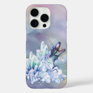 dinocorenkristal Fantasie Dinosaurus Eenhoorn iPhone 16 Pro Hoesje