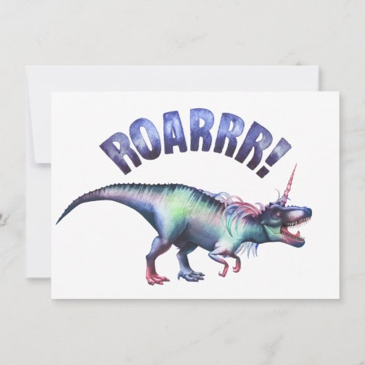 dinocorenkristal | Novelty Fantasy-Afstuderen Kaart (Achterkant)