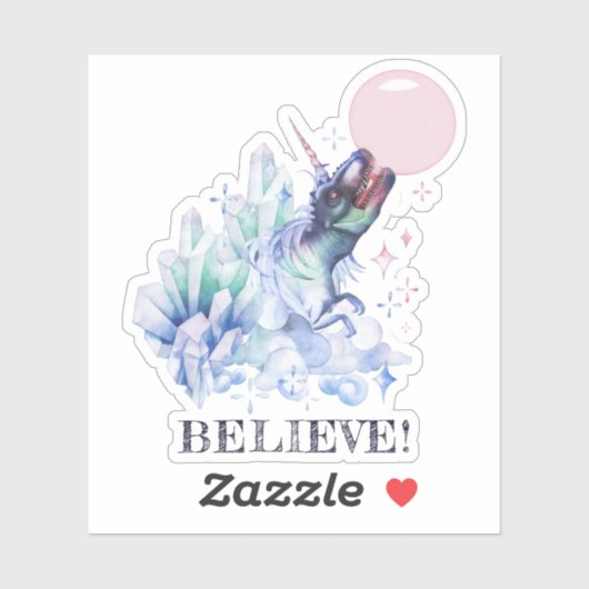 Dinocorn Bubblegum | Fantasy Geloof Unisaur Sticker (Vel)