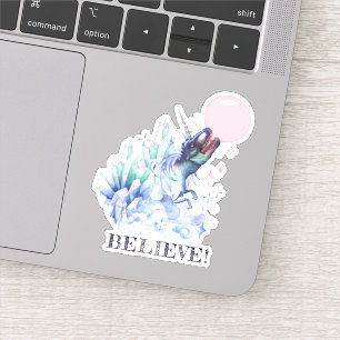 Dinocorn Bubblegum Fantasy Geloof Unisaur Sticker