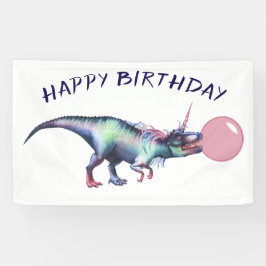 Dinocorn Bubblegum Party Magical Unicorn Dinosaur Spandoek