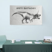 Dinocorn Chrome | Zilveren Eenhoorn Gehoornde Dino Spandoek (Beurs)