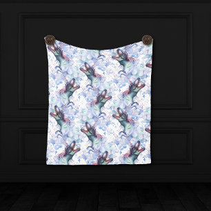 Dinocorn Clouds   Mystical Unicorn Horned Dinosaur Fleece Deken