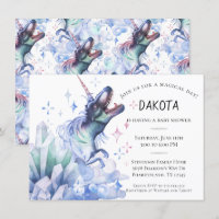 Dinocorn Crystal | Baby shower Dinosaur Unicorn