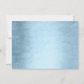 Dinocorn Crystal Blue | Unicorn Dinosaur Afstudere Kaart (Achterkant)