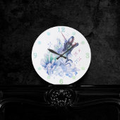 Dinocorn Crystal Dinosaur Unicorn Fantasy Unisaur Ronde Klok