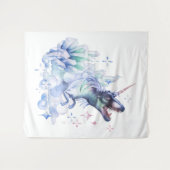 Dinocorn Crystal Dinosaur Unicorn Fantasy Unisaur Wandkleed (Voorkant (horizontaal))