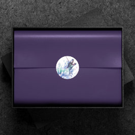 Dinocorn Crystal | Unicorn Dinosaur Mystical Party Ronde Sticker