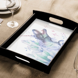 Dinocorn Crystal   Unicorn Dinosaur Mystical Party Tissuepapier