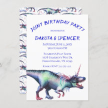 Dinocorn Joint Birthday Party | Unicorn Dinosaur
