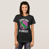 Dinocorn or Unisaur Dinosaur Unicorn Dino T-shirt (Voorkant volledig)