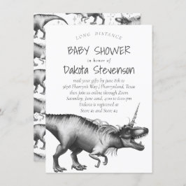 Dinocorn Silver | Baby shower over lange afstand s Kaart