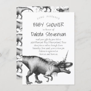 Dinocorn Silver   Baby shower over lange afstand s Kaart