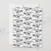 Dinocorn Silver | Baby shower voor monochrome pare Kaart (Achterkant)