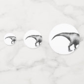 Dinocorn Silver | Fantasy Unicorn Dinosaur Party Confetti (Achterkanten)