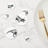 Dinocorn Silver | Fantasy Unicorn Dinosaur Party Confetti (Groep)