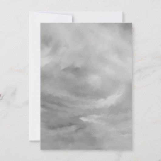 Dinocorn Silver | Monochroom neutraal geslacht Kaart (Achterkant)