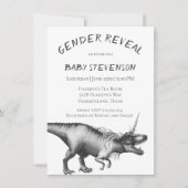 Dinocorn Silver | Monochroom neutraal geslacht Kaart (Voorkant)