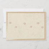 Dinodaur Verjaardag Uitnodiging Dino Trex Uitnodig (Achterkant)