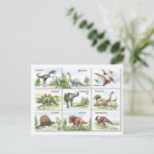 Dinodauruskaart Briefkaart (Staand voorkant)